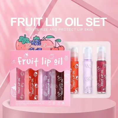 Fruit Liquid Moisturizing Lip Oil  Set 